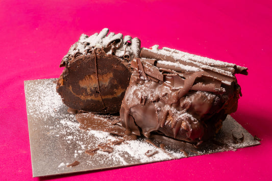 Biscoff Brownie Yule Log